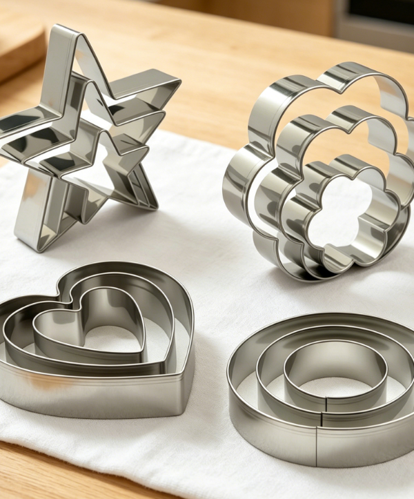 Multi-Shaped Stainless Steel Holiday Baking Cookie Cutters